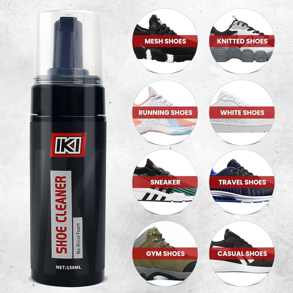 IKI Shoe Care Kit: Advanced Shoe Cleaner, High-Fiber Brush and Towel for Perfect Polishing IKI Shoe Care Kit: Advanced Shoe Cleaner, High-Fiber Brush and Towel for Perfect Polishing