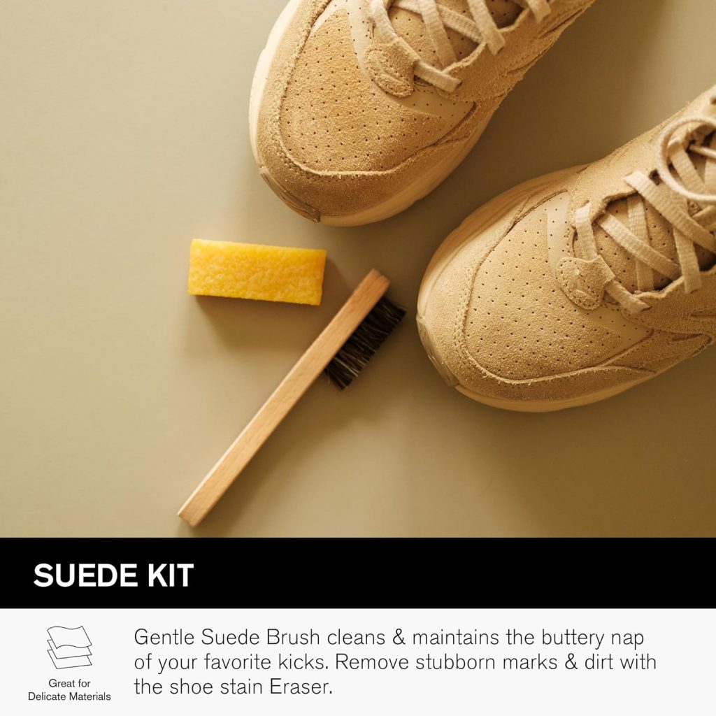 Jason Markk Suede Cleaning Kit, Shoe Cleaner, 2-Piece Set, Brush Stain Eraser, Sneaker Care, Ideal for Footwear, Safe for Leather, Suede, Nubuck, Cotton, Knits Jason Markk Suede Cleaning Kit, Shoe Cleaner, 2-Piece Set, Brush Stain Eraser, Sneaker Care, Ideal for Footwear, Safe for Leather, Suede, Nubuck, Cotton, Knits