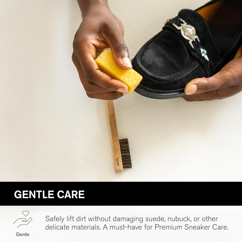 Jason Markk Suede Cleaning Kit, Shoe Cleaner, 2-Piece Set, Brush Stain Eraser, Sneaker Care, Ideal for Footwear, Safe for Leather, Suede, Nubuck, Cotton, Knits Jason Markk Suede Cleaning Kit, Shoe Cleaner, 2-Piece Set, Brush Stain Eraser, Sneaker Care, Ideal for Footwear, Safe for Leather, Suede, Nubuck, Cotton, Knits