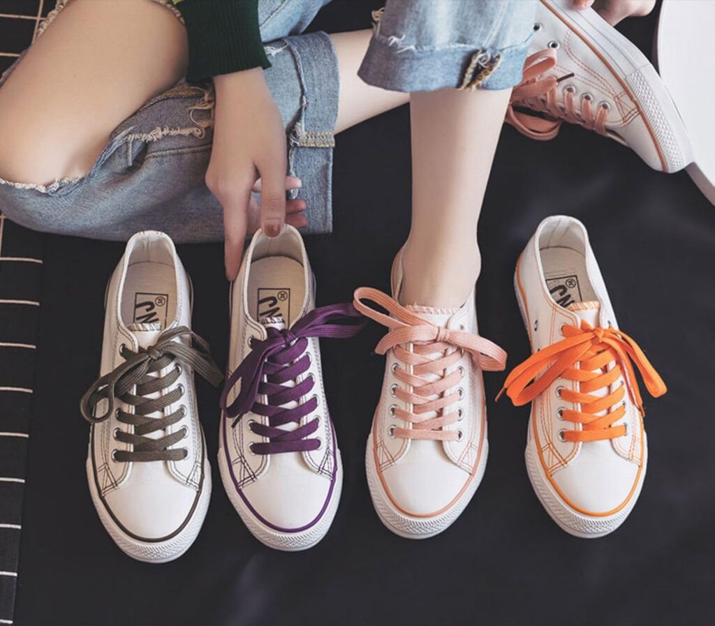 Sechunk Flat Shoelace set of 2 pairs 29 Colors 12 lengths Shoe Lace For Sneakers Sechunk Flat Shoelace set of 2 pairs 29 Colors 12 lengths Shoe Lace For Sneakers