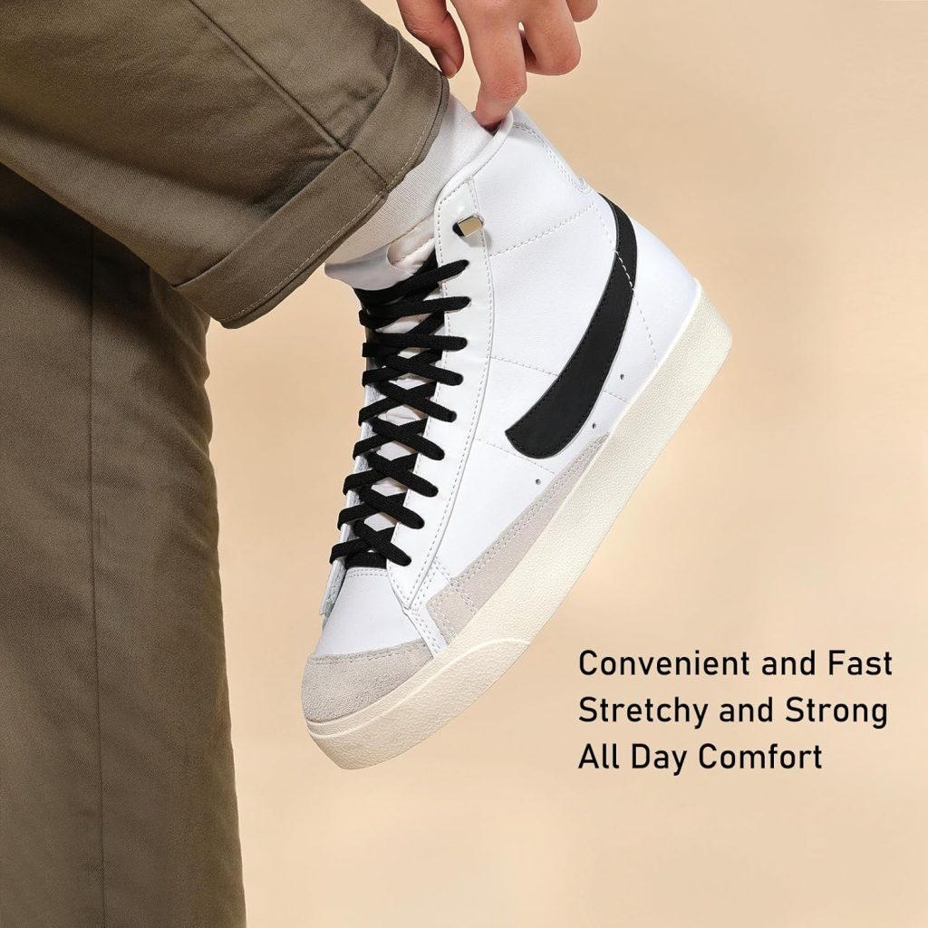 Stepace 2 Pairs Elastic No Tie Shoe Laces for Kids and Adults Sneakers, Stretch Flat Tieless Shoestrings Stepace 2 Pairs Elastic No Tie Shoe Laces for Kids and Adults Sneakers, Stretch Flat Tieless Shoestrings