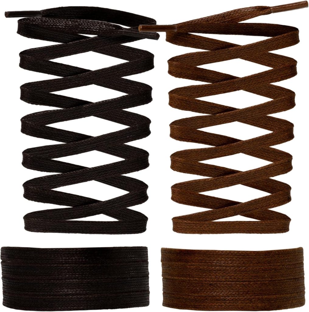 Waxed Boot Laces Flat Shoe laces for Women Boots Replacement Shoe Strings Waxed Boot Laces Flat Shoe laces for Women Boots Replacement Shoe Strings