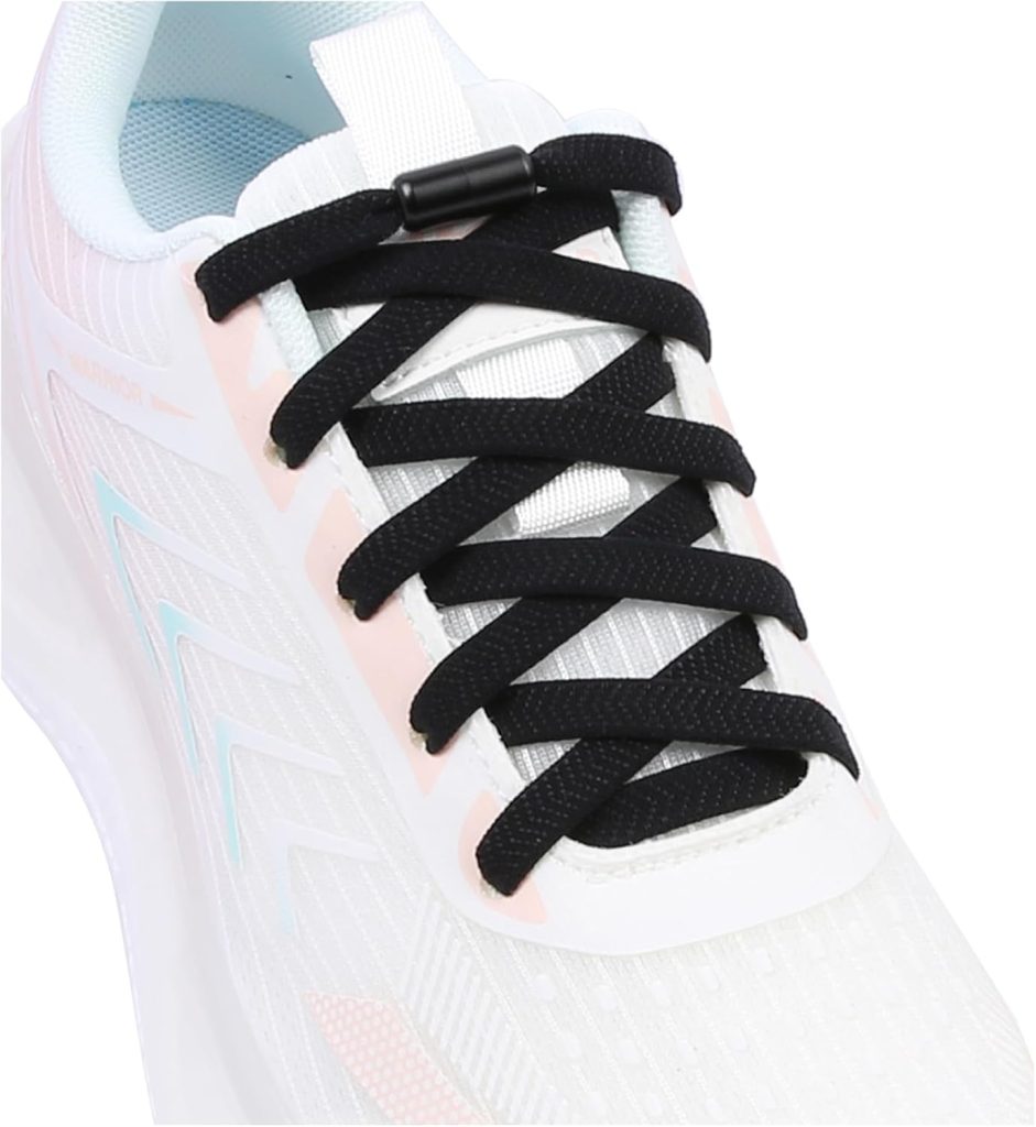 ZHENTOR 2 Pairs Elastic No Tie Shoe Laces for Adults and Kids Shoes, Tieless Flat Shoelaces for Sneakers ZHENTOR 2 Pairs Elastic No Tie Shoe Laces for Adults and Kids Shoes, Tieless Flat Shoelaces for Sneakers