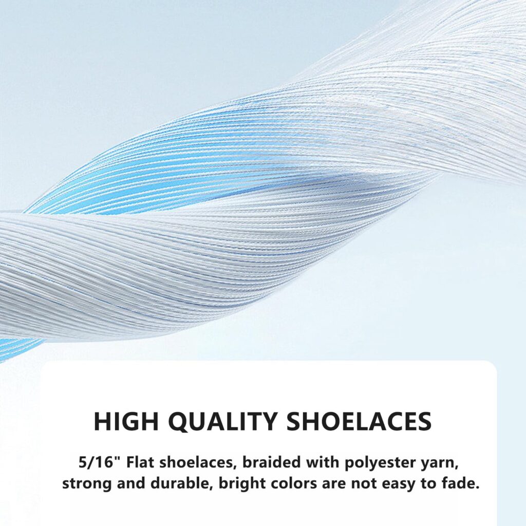 3 Pair Flat Shoe Laces for Sneakers Colored 5/16” Athletic Shoelace Running Shoes Boots Strings Replacement 3 Pair Flat Shoe Laces for Sneakers Colored 5/16” Athletic Shoelace Running Shoes Boots Strings Replacement