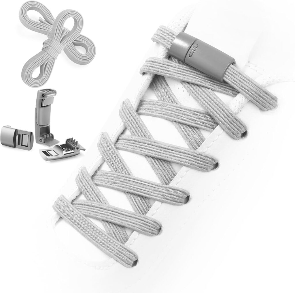 Aiboxin Elastic No Tie Flat Shoe Laces for Sneakers, Tieless Shoelaces for Kids Adults, Stretch Shoes Strings Aiboxin Elastic No Tie Flat Shoe Laces for Sneakers, Tieless Shoelaces for Kids Adults, Stretch Shoes Strings