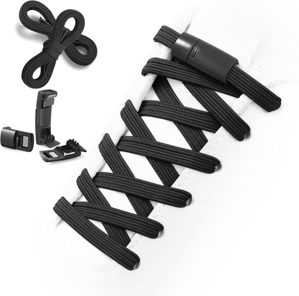 Aiboxin Elastic No Tie Flat Shoe Laces for Sneakers, Tieless Shoelaces for Kids Adults, Stretch Shoes Strings Aiboxin Elastic No Tie Flat Shoe Laces for Sneakers, Tieless Shoelaces for Kids Adults, Stretch Shoes Strings