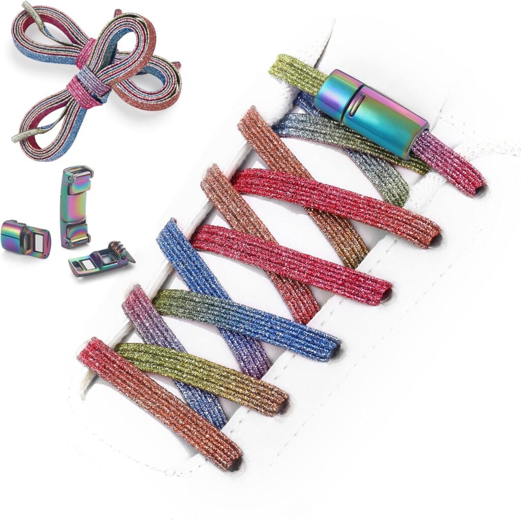 Aiboxin Elastic No Tie Flat Shoe Laces for Sneakers, Tieless Shoelaces for Kids Adults, Stretch Shoes Strings Aiboxin Elastic No Tie Flat Shoe Laces for Sneakers, Tieless Shoelaces for Kids Adults, Stretch Shoes Strings