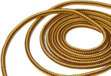 Dr. Martens 140CM Brn/Ylw Round Lace 8-10I-EA, Brown/Yellow review