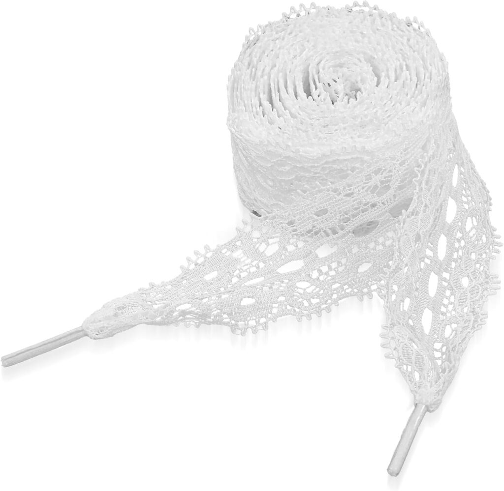 Ouligay 2 Pairs Lace Shoe Laces for Sneakers 3CM Wide White Lace Shoelaces for Sneakers Womens Cute Laces Shoe String 47 Inch 120cm Long Fancy Hollow Flat Shoestrings for Women Girls Ouligay 2 Pairs Lace Shoe Laces for Sneakers 3CM Wide White Lace Shoelaces for Sneakers Womens Cute Laces Shoe String 47 Inch 120cm Long Fancy Hollow Flat Shoestrings for Women Girls