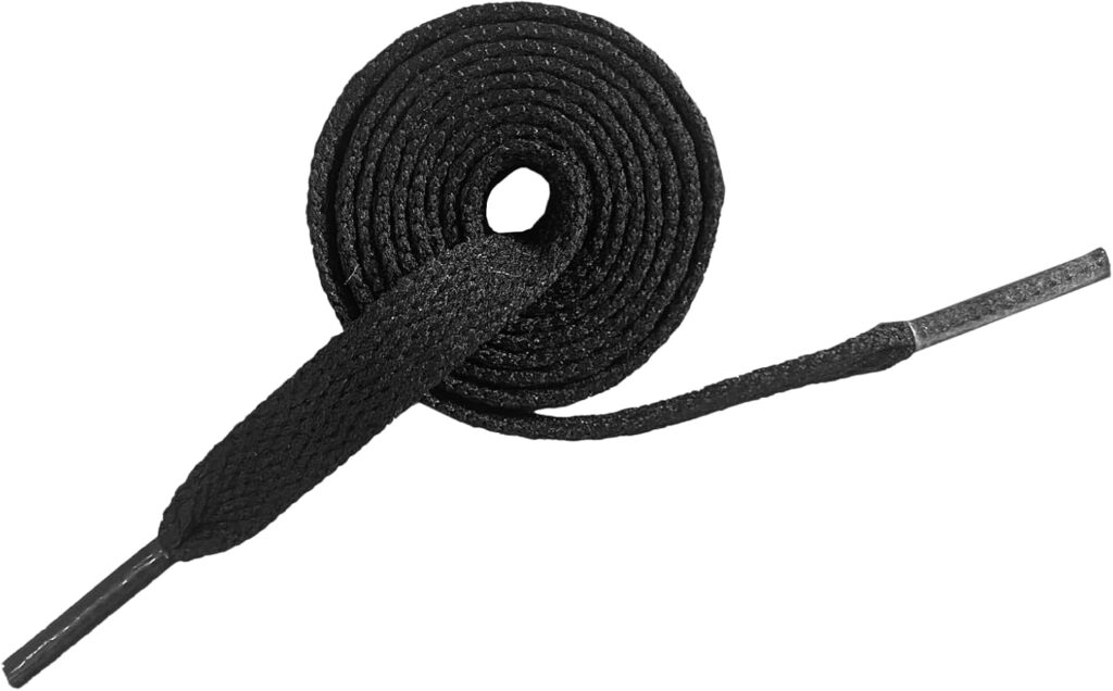 Shoelaces Flat Shoe Laces 2 Pairs for Sneakers Athletic Shoe, Black, 45 inches (114.30 cm) Shoelaces Flat Shoe Laces 2 Pairs for Sneakers Athletic Shoe, Black, 45 inches (114.30 cm)