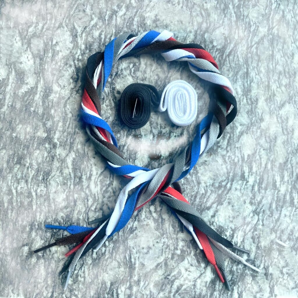 Shoelaces Flat Shoe Laces 2 Pairs for Sneakers Athletic Shoe, Black, 45 inches (114.30 cm) Shoelaces Flat Shoe Laces 2 Pairs for Sneakers Athletic Shoe, Black, 45 inches (114.30 cm)