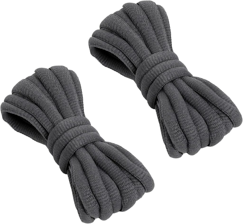 VSUDO 2 Pairs Oval Shoe Laces for Sneakers, Basketball Baseball Shoelace, Athletic Sport Trainers Shoestrings VSUDO 2 Pairs Oval Shoe Laces for Sneakers, Basketball Baseball Shoelace, Athletic Sport Trainers Shoestrings