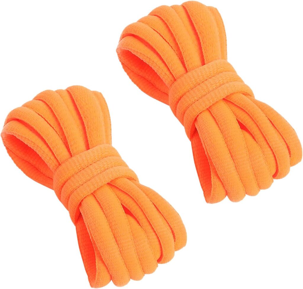VSUDO 2 Pairs Oval Shoe Laces for Sneakers, Basketball Baseball Shoelace, Athletic Sport Trainers Shoestrings VSUDO 2 Pairs Oval Shoe Laces for Sneakers, Basketball Baseball Shoelace, Athletic Sport Trainers Shoestrings