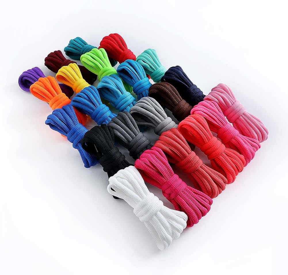 VSUDO Oval Shoe Laces for Sneakers, Basketball Shoelaces, Running Sport Shoestrings or Athletic Shoe Strings VSUDO Oval Shoe Laces for Sneakers, Basketball Shoelaces, Running Sport Shoestrings or Athletic Shoe Strings