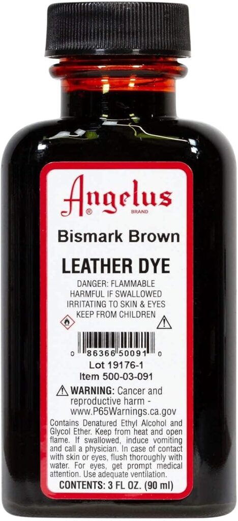 Angelus Leather Dye, Bismark Brown- 3 ounces Angelus Leather Dye, Bismark Brown- 3 ounces