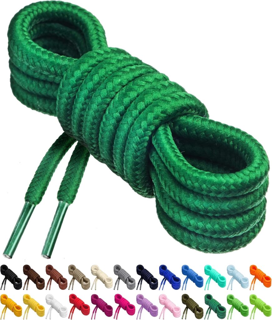 Birch Round Shoelaces for Sneakers, 27 Vibrant Colors, 4 Different Lengths, 1 Pair (2 Laces) - Polyester Blend Birch Round Shoelaces for Sneakers, 27 Vibrant Colors, 4 Different Lengths, 1 Pair (2 Laces) - Polyester Blend