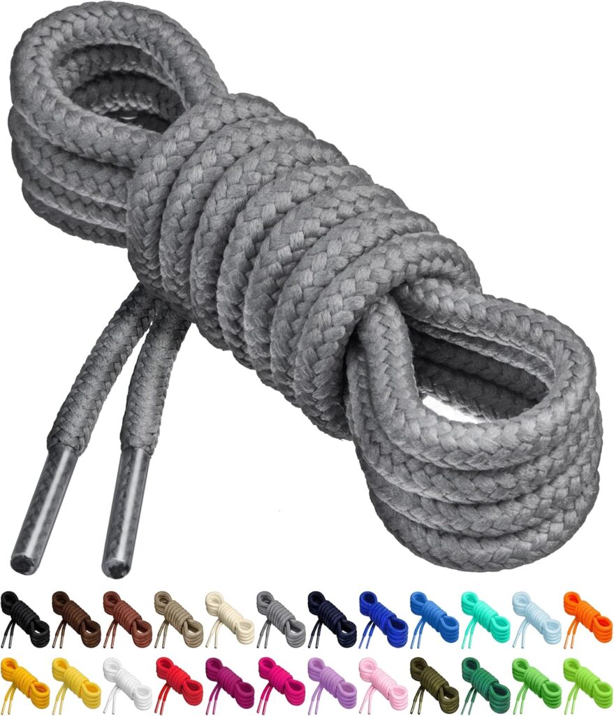 Birch Round Shoelaces for Sneakers, 27 Vibrant Colors, 4 Different Lengths, 1 Pair (2 Laces) - Polyester Blend Birch Round Shoelaces for Sneakers, 27 Vibrant Colors, 4 Different Lengths, 1 Pair (2 Laces) - Polyester Blend