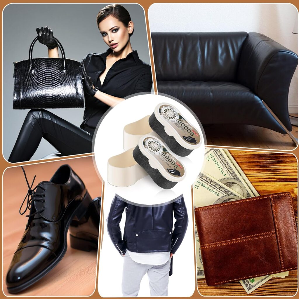 2 Pcs Neutral Shoe Shine Sponge Instant Gloss Shoe Polish Sponge Polisher for All Color Leather Shoes Boots Jacket Briefcase Footwear Bags Care Product 2 Pcs Neutral Shoe Shine Sponge Instant Gloss Shoe Polish Sponge Polisher for All Color Leather Shoes Boots Jacket Briefcase Footwear Bags Care Product
