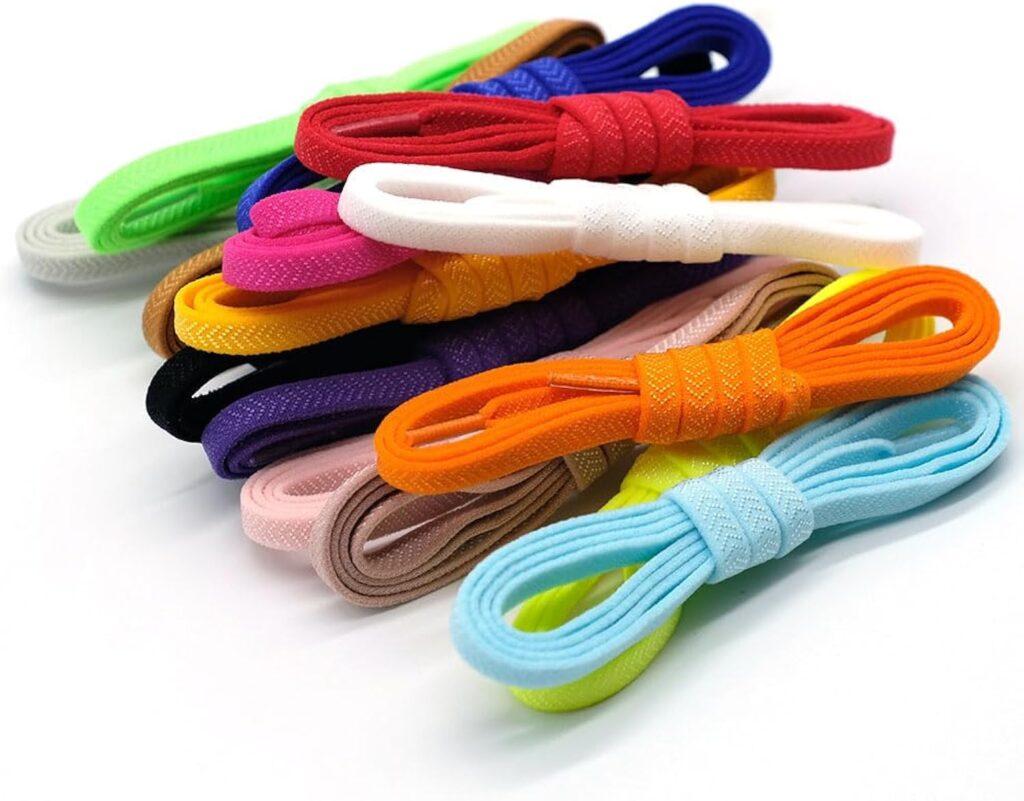 Elastic No Tie Shoelaces,Flat Shoe Laces for Quick and Easy Wear,Ideal for Kids and Adults Sneakers Elastic No Tie Shoelaces,Flat Shoe Laces for Quick and Easy Wear,Ideal for Kids and Adults Sneakers