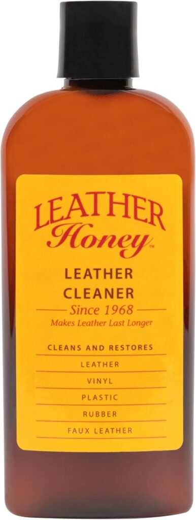Leather Honey Leather Cleaner: Non-Toxic Leather Care Made in the USA Since 1968. Deep Cleans Leather, Faux Vinyl - Couches, Car Seats, Purses, Tack, Shoes Bags. Safe Any Colors White Leather Leather Honey Leather Cleaner: Non-Toxic Leather Care Made in the USA Since 1968. Deep Cleans Leather, Faux Vinyl - Couches, Car Seats, Purses, Tack, Shoes Bags. Safe Any Colors White Leather