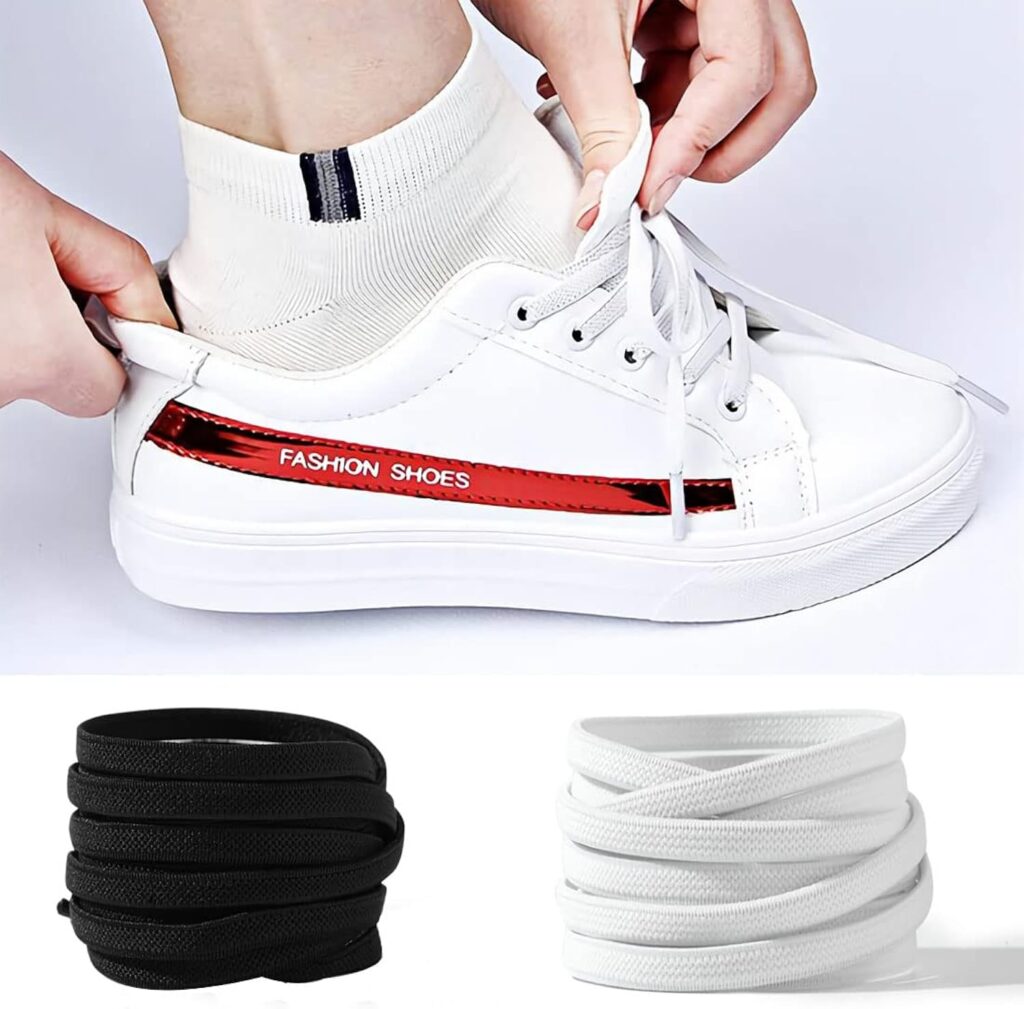 No Tie Tieless Shoe Laces for Adults Kids Shoes, One Size Fits All Elastic Shoelaces for Sneakers No Tie Tieless Shoe Laces for Adults Kids Shoes, One Size Fits All Elastic Shoelaces for Sneakers