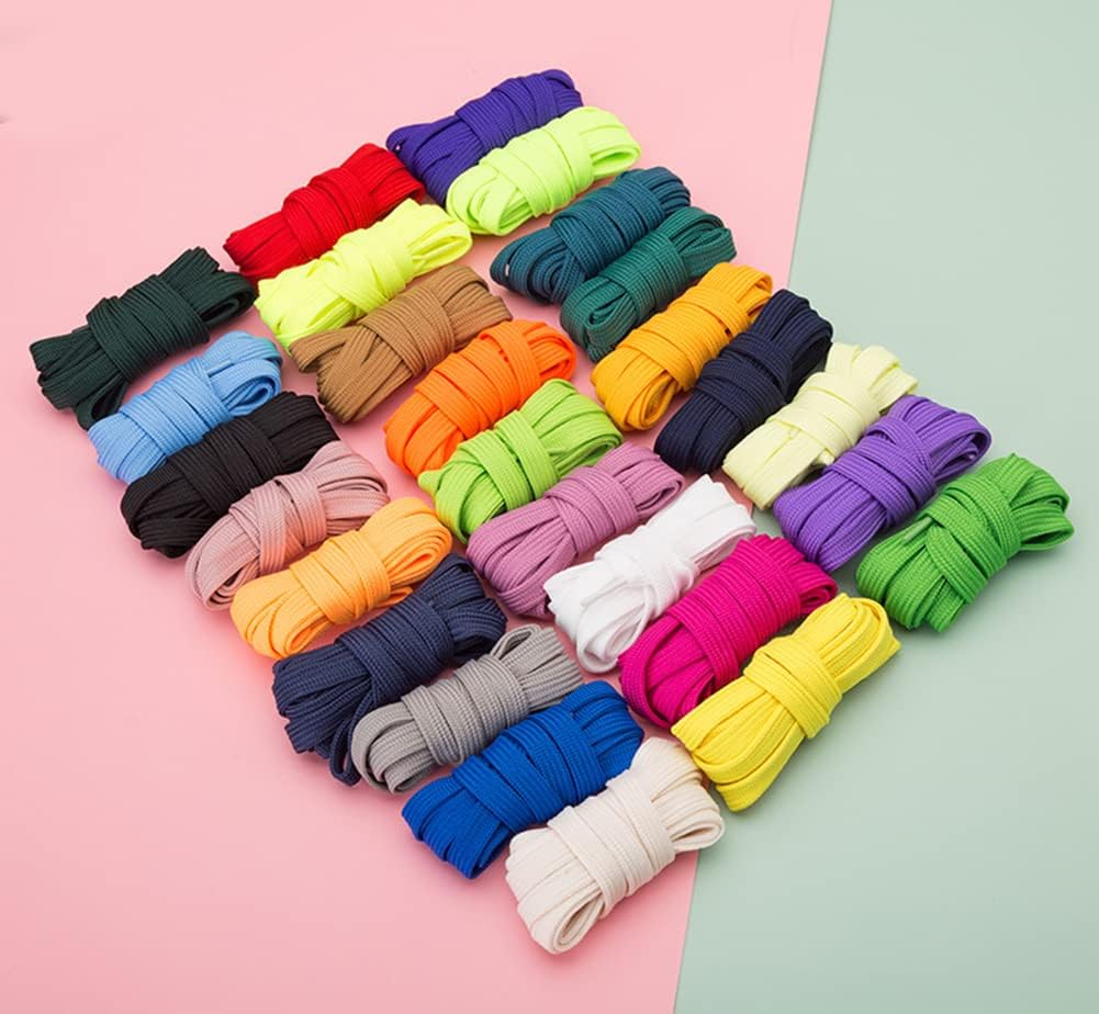 Sechunk Flat Shoelace set of 3 pairs 29 colors 20-79 Multiple lengths Shoe Lace For Sneakers Sechunk Flat Shoelace set of 3 pairs 29 colors 20-79 Multiple lengths Shoe Lace For Sneakers