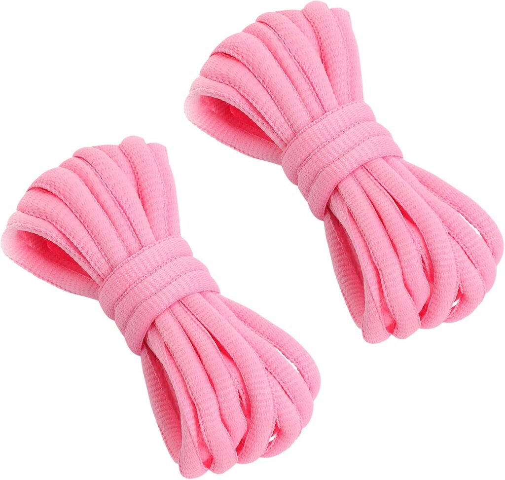 VSUDO 2 Pairs Oval Shoe Laces for Sneakers, Basketball Baseball Shoelace, Athletic Sport Trainers Shoestrings VSUDO 2 Pairs Oval Shoe Laces for Sneakers, Basketball Baseball Shoelace, Athletic Sport Trainers Shoestrings