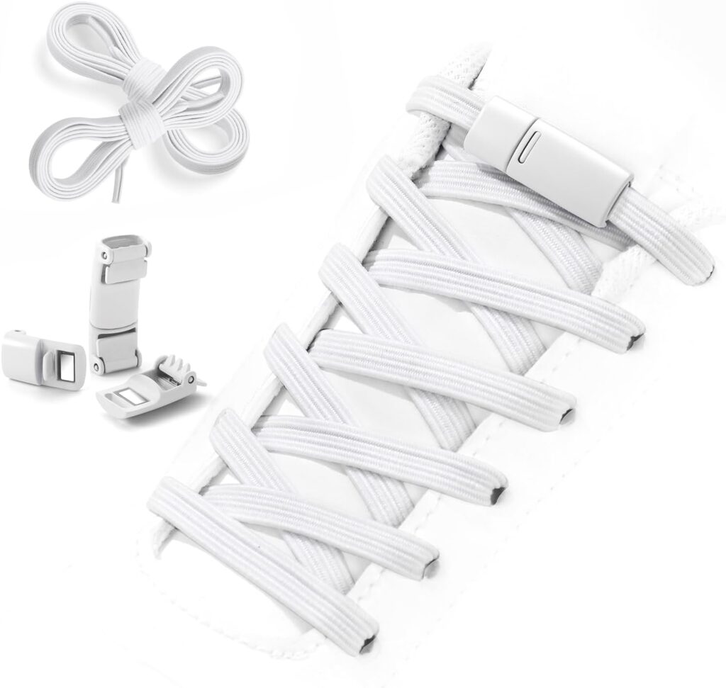 Aiboxin Elastic No Tie Shoelaces for Sneakers – Tieless Stretch Shoe Laces with Lock, Easy On Off for Kids, Adults Aiboxin Elastic No Tie Shoelaces for Sneakers – Tieless Stretch Shoe Laces with Lock, Easy On Off for Kids, Adults