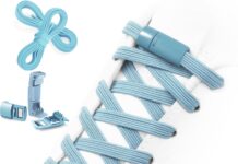 Aiboxin Elastic No Tie Shoelaces for Sneakers – Tieless Stretch Shoe Laces with Lock, Easy On & Off for Kids, Adults