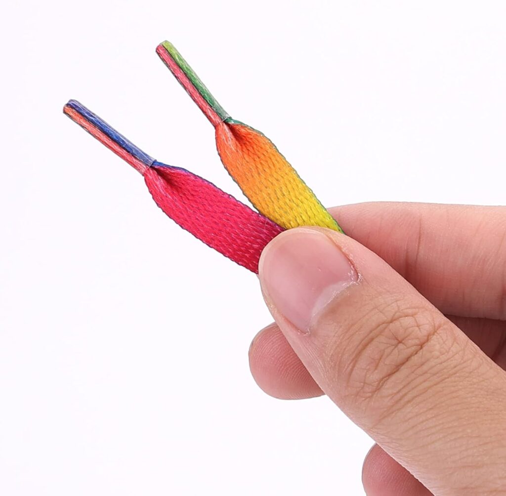Grevosea Pcs Rainbow Shoelaces 120cm/47.24 Inches Colorful Shoelaces Flat Rainbow Gradient Shoe Laces Brightly Colored LGBT Laces for Adult Sneakers Grevosea Pcs Rainbow Shoelaces 120cm/47.24 Inches Colorful Shoelaces Flat Rainbow Gradient Shoe Laces Brightly Colored LGBT Laces for Adult Sneakers
