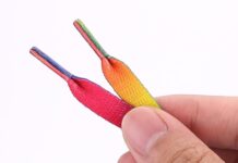 Grevosea 8 Pcs Rainbow Shoelaces 120cm/47.24 Inches Colorful Shoelaces Flat Rainbow Gradient Shoe Laces Brightly Colored LGBT Laces for Adult Sneakers