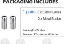 ZHENTOR Elastic Shoe Laces, Elastic No Tie Shoelaces for Sneakers, One Size Fits All Adults and Kids Shoes