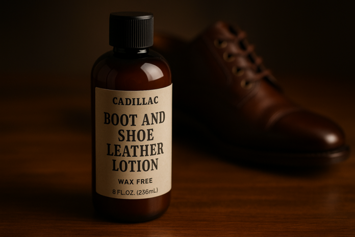 cadillac-boot-and-shoe-leather-lotion-8-ounces-cleans-conditions-protects-and-polishes-leather-footwear-and-accessories