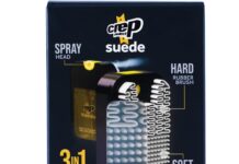 Crep Protect Suede Reviver – Suede Shoe Cleaner, Conditioner & Suede Brush for Suede & Nubuck Sneakers – Restores Vibrancy & Texture – Nourishing Suede Spray For Tired Footwear