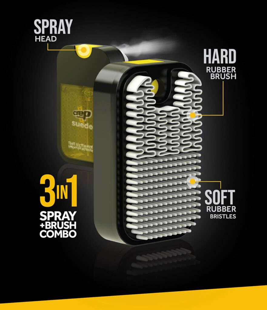 Crep Protect Suede Reviver - Suede Shoe Cleaner, Conditioner Suede Brush for Suede Nubuck Sneakers - Restores Vibrancy Texture - Nourishing Suede Spray For Tired Footwear Crep Protect Suede Reviver - Suede Shoe Cleaner, Conditioner Suede Brush for Suede Nubuck Sneakers - Restores Vibrancy Texture - Nourishing Suede Spray For Tired Footwear
