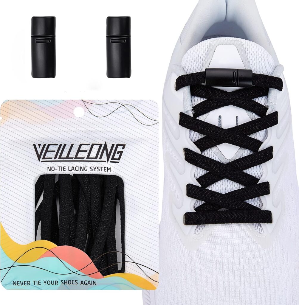 No Tie Elastic Shoelaces for Sneakers, With Magnetic Shoe Laces Lock,One Size Fits All Kids Adult No Tie Elastic Shoelaces for Sneakers, With Magnetic Shoe Laces Lock,One Size Fits All Kids Adult
